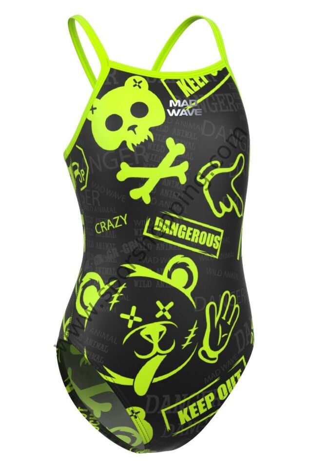 Mad Wave Kız Çocuk Mayo antichlor Nera Junior PBT