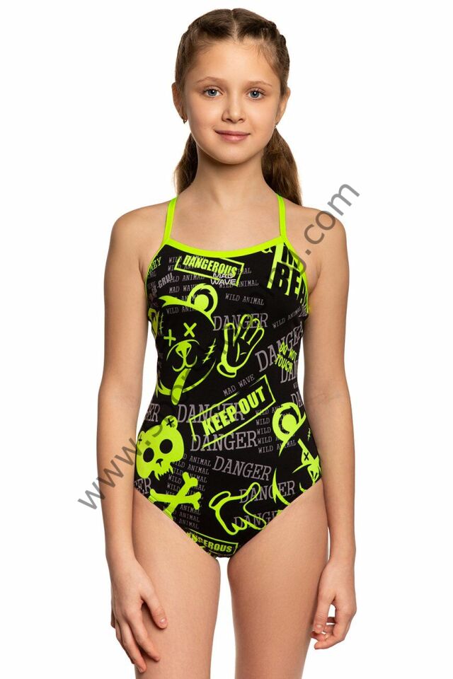 Mad Wave Kız Çocuk Mayo antichlor Nera Junior PBT