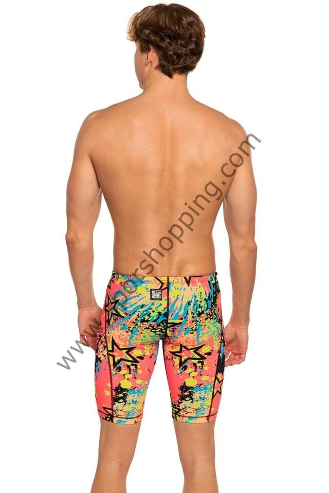 Mad Wave Erkek Yarış Jammer Mayo – Revolt Star | FINA Onaylı, Renkli ve Kompresyonlu Tasarım