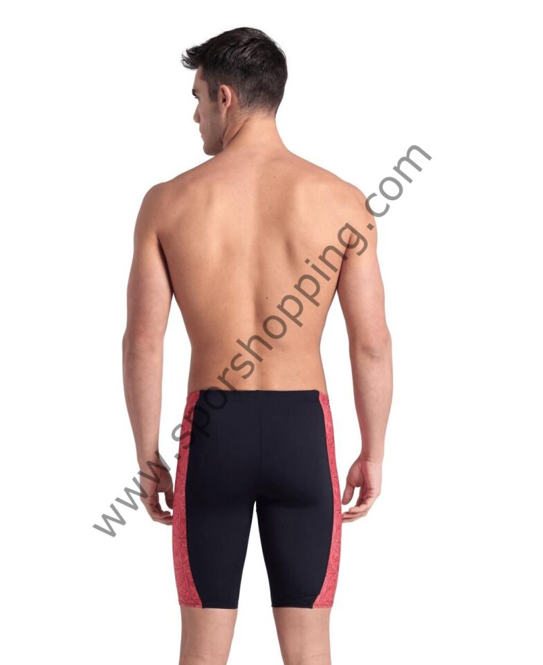 Arena Abstract Tiles Erkek Yüzücü Mayosu – Siyah/Kırmızı 007601440