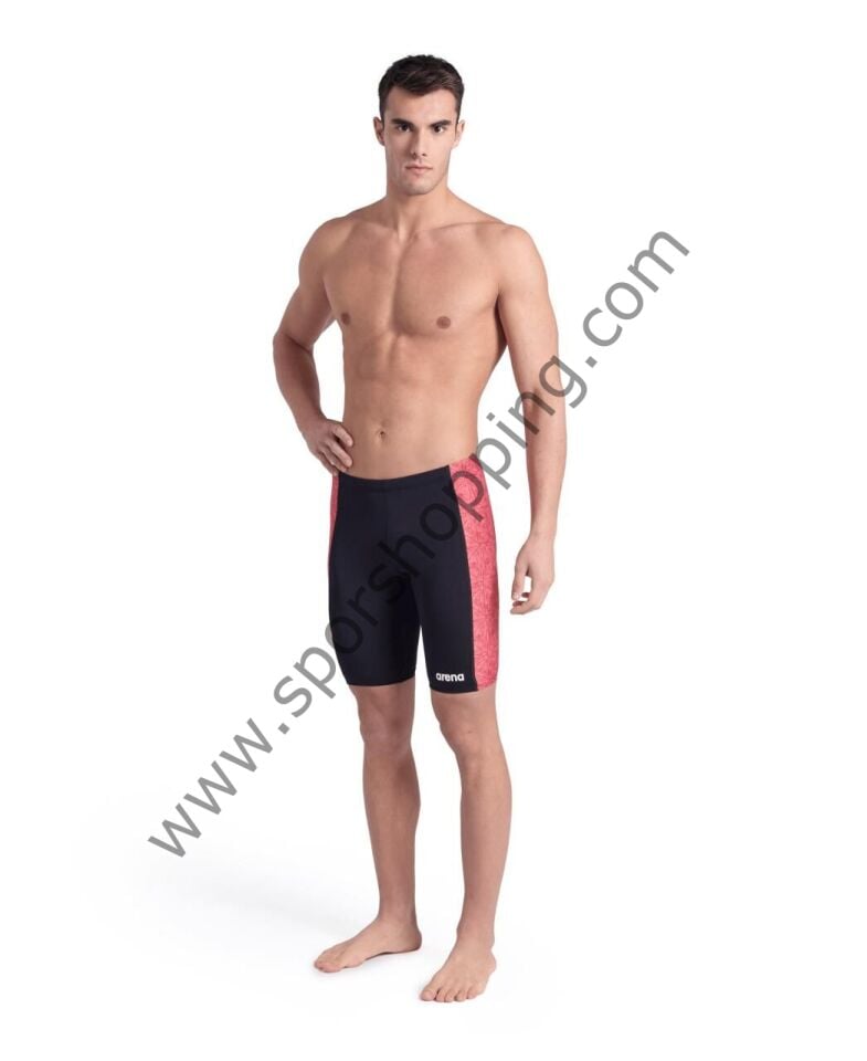 Arena Abstract Tiles Erkek Yüzücü Mayosu – Siyah/Kırmızı 007601440