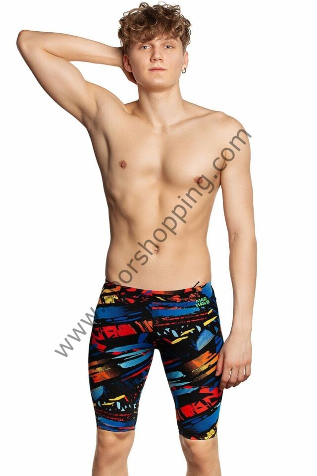 Mad Wave Erkek Jammer Mayo – Drive PBT H0 | Antrenman İçin Klor Dayanıklı, Renkli Tasarım