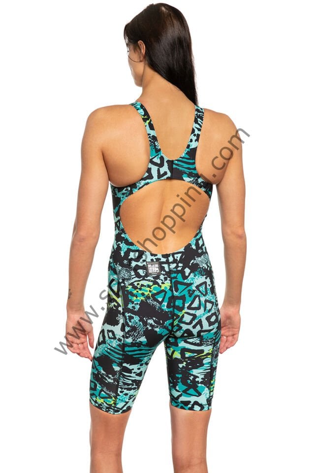 Mad Wave MW Revolt Women Kneeskin A1 Blue Kadın ve kız çocuk Yarış Mayosu