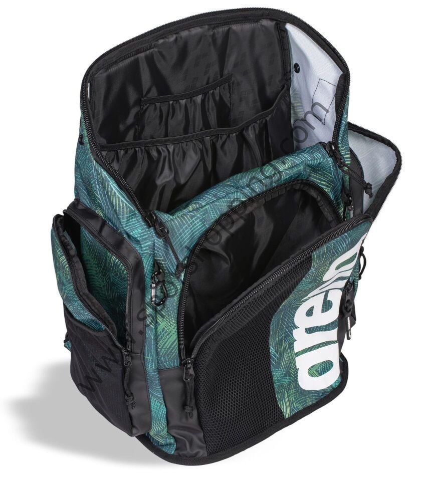 Arena Spiky III Backpack 45L Yüzücü Sırt Çantası – Yeşil Yaprak Desenli Özel Seri 006272134