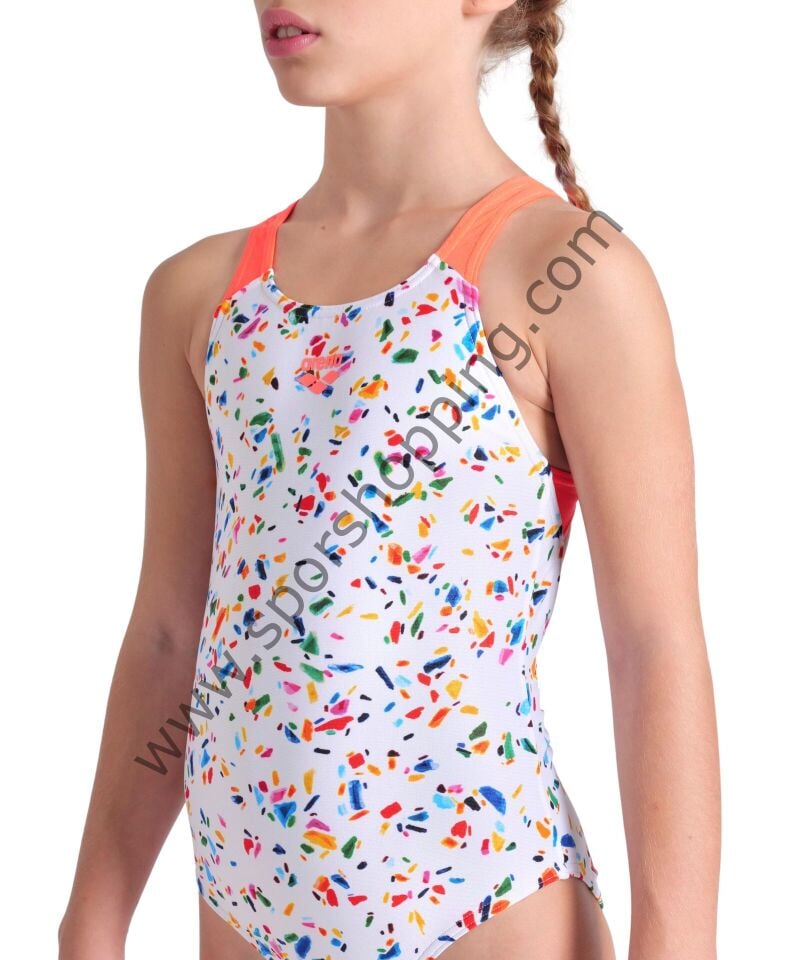 ARENA CONFETTI KIZ ÇOCUK YÜZÜCÜ MAYOSU 009089750