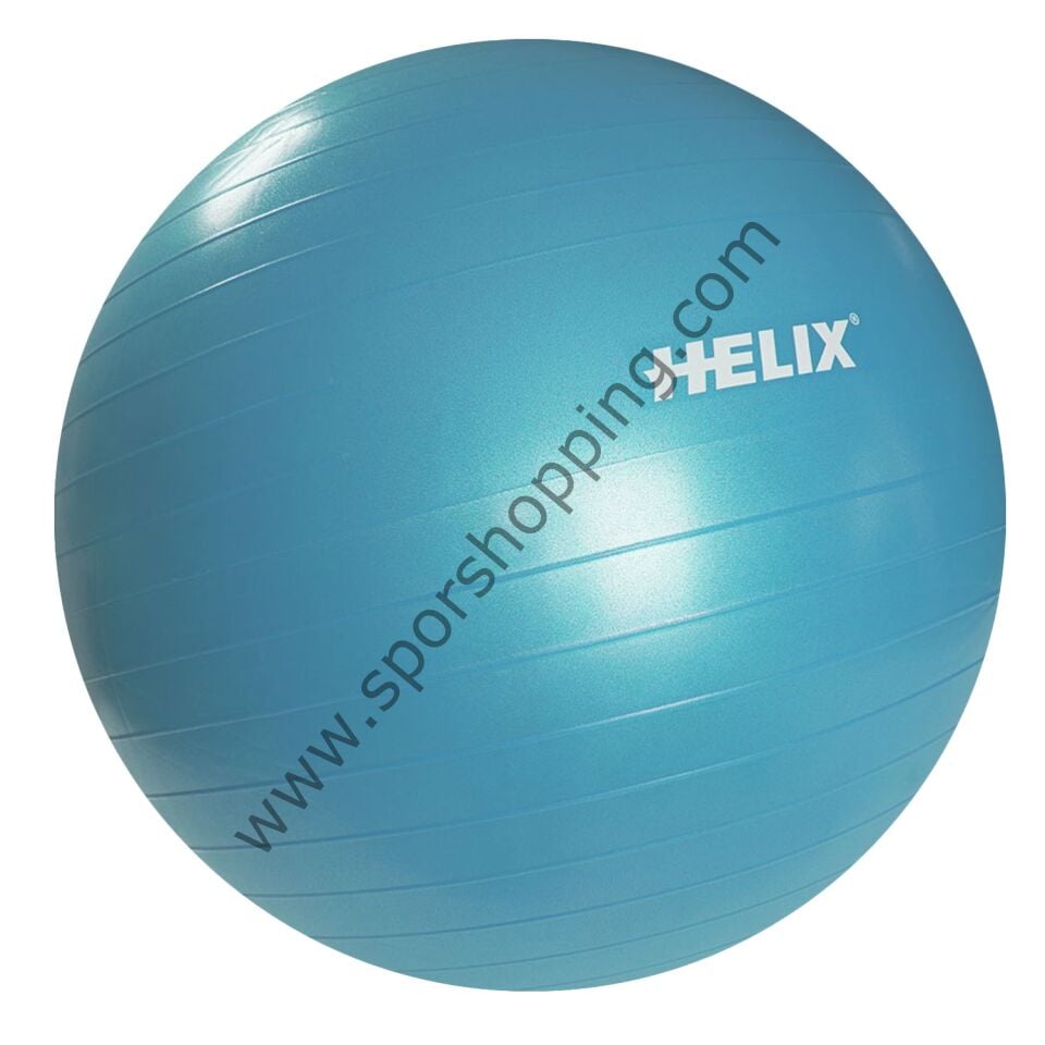 Helix 55 cm Pilates Topu – Pompalı Turkuaz renk