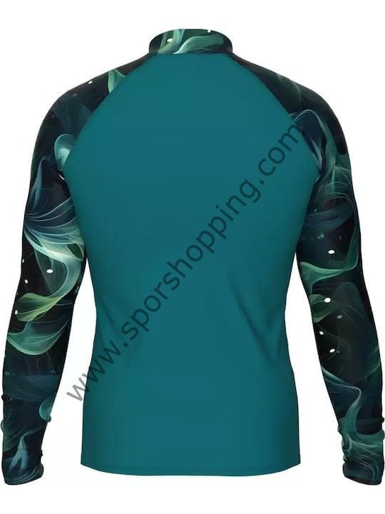 Arena Rash Vest Allover Uzun Kollu Güneş Koruyucu Erkek Üst – Yeşil / Siyah 010041651
