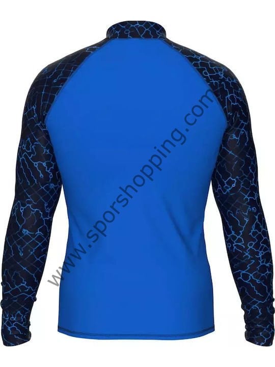 Arena Rash Vest Allover Uzun Kollu Güneş Koruyucu Erkek Üst – Mavi / Siyah 010041871