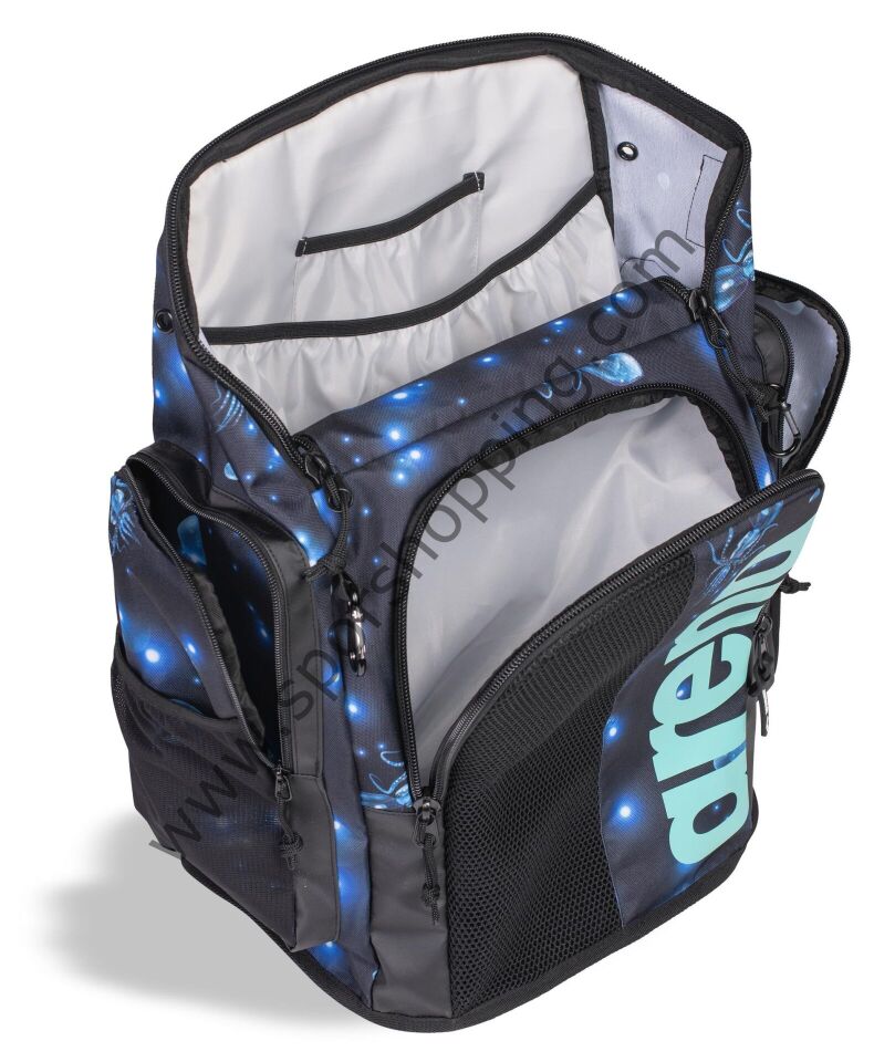 Arena Spiky III Backpack 45L Yüzücü Sırt Çantası Mavi (Blue Octopus Deseni)