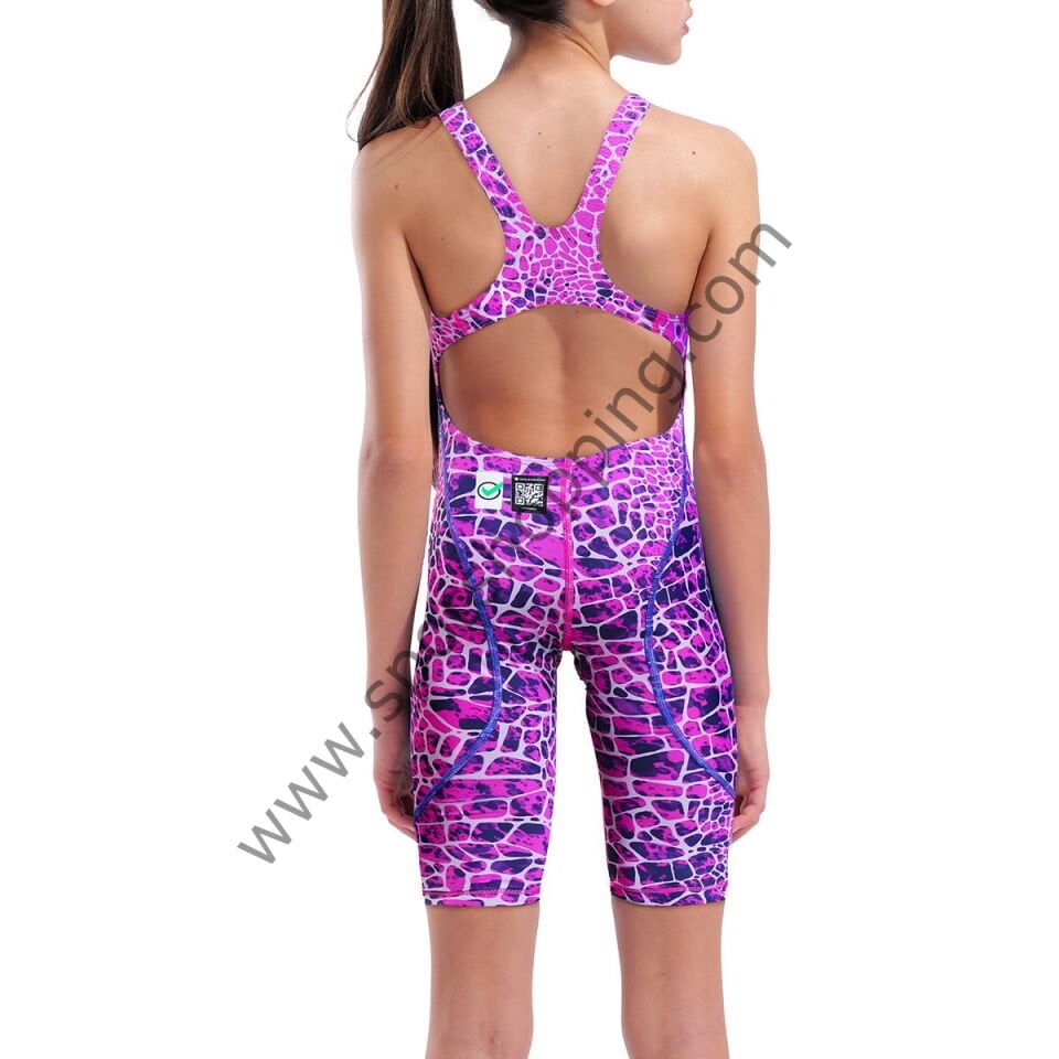 Arena Powerskin ST Next Limited Edition Kız çocuk Yarış Mayosu – Mor Desenli 006350206