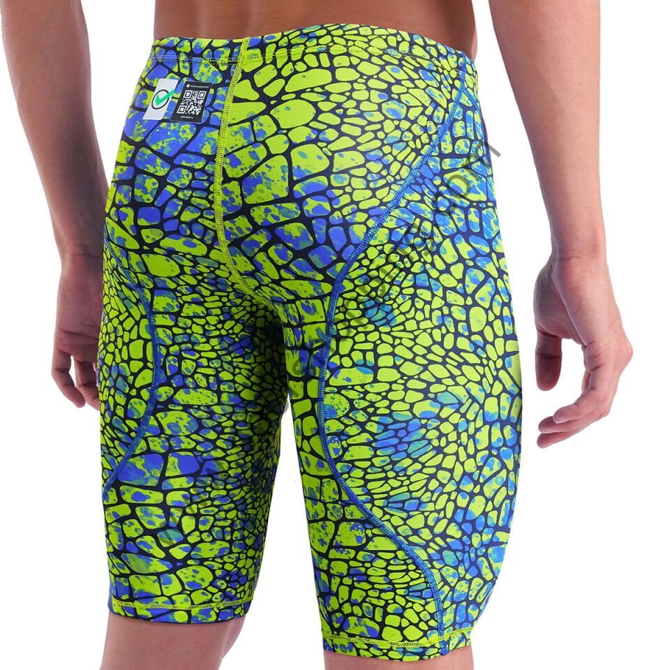 Arena Powerskin ST Next Limited Edition Erkek Yarış Mayosu – Yeşil Mavi Desenli 006351205