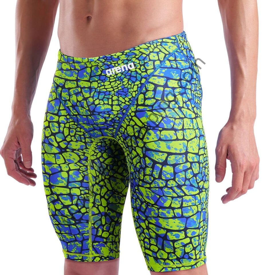 Arena Powerskin ST Next Limited Edition Erkek Yarış Mayosu – Yeşil Mavi Desenli 006351205