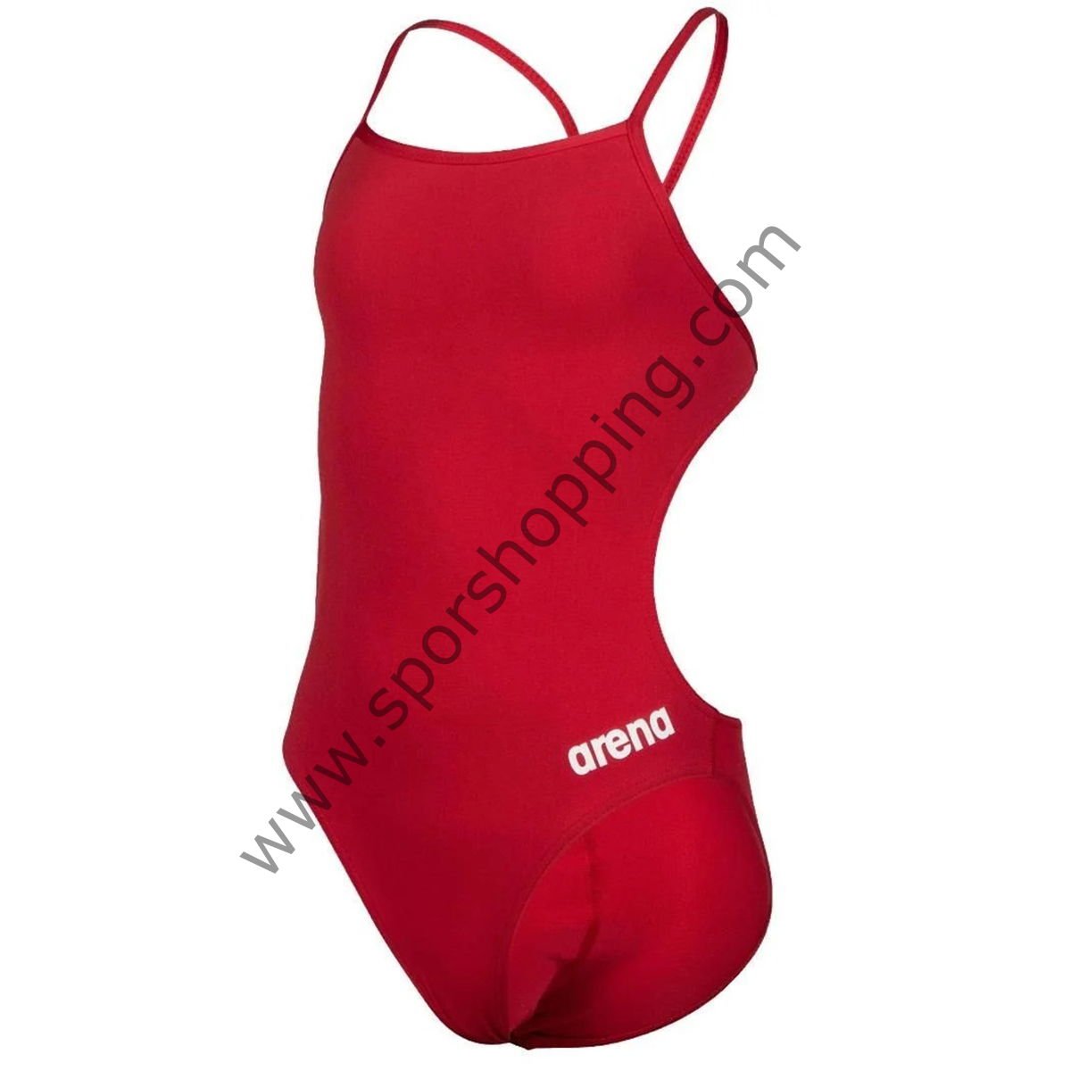 Arena Team Swimsuit Challenge Solid Çocuk Kırmızı Yüzücü Mayosu 004765450