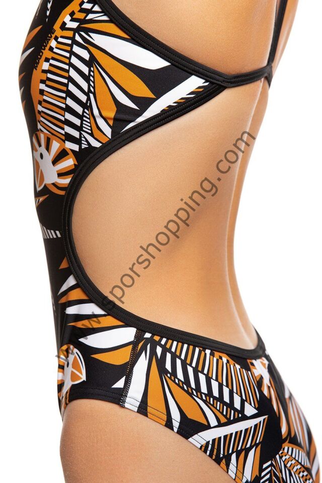 Mad Wave Kadın Mayo Flare Anti-chlor L6, Multi M0154 14 L6W