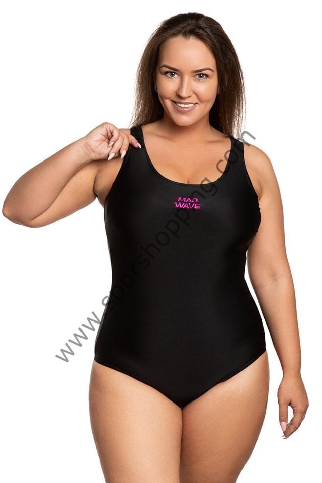 Mad Wave Kadın Mayo bodyshaping Wave plus, Siyah