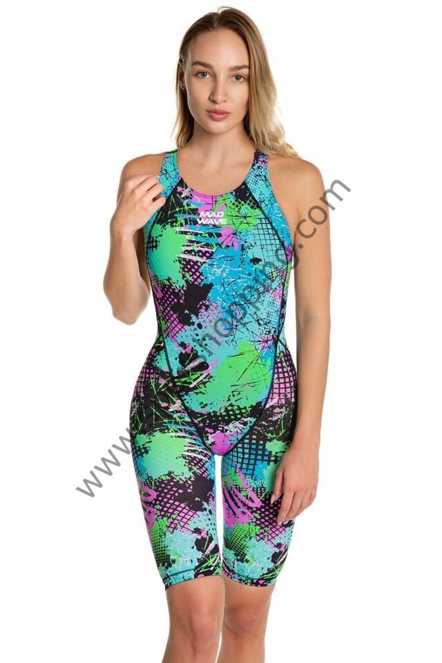 Mad Wave Kadın Yarış Mayosu – Revolution S5 Azure | FINA Onaylı, Renkli ve Yüksek Performanslı