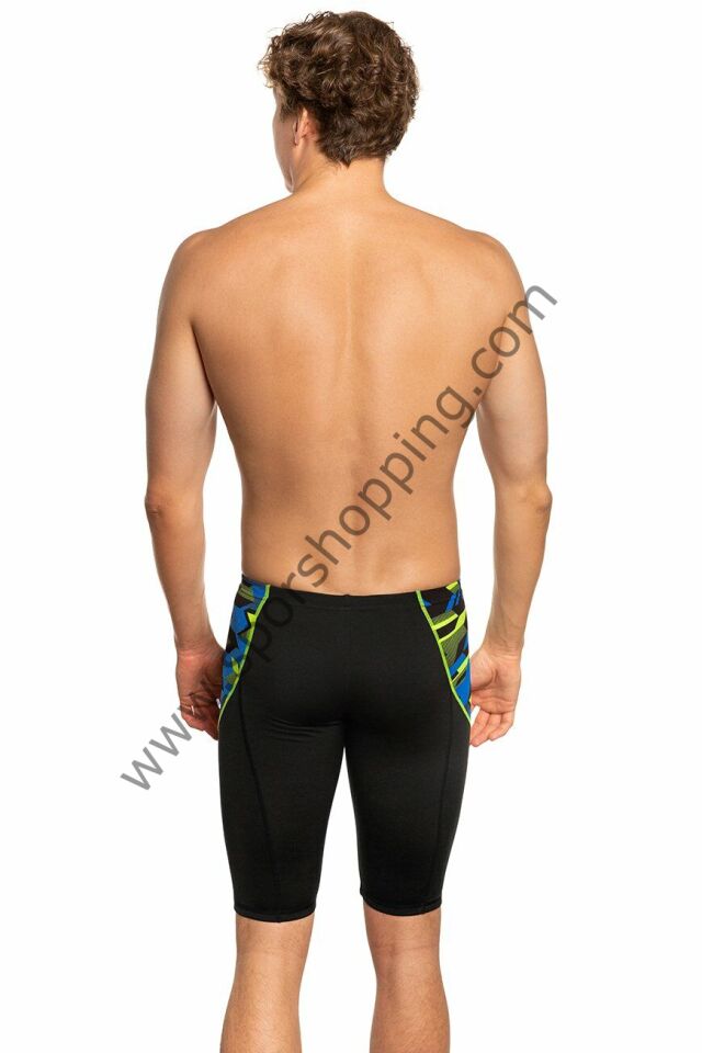 Mad Wave Erkek Jammer Mayo – Spurt PBT H6 Siyah | Antrenmanlara Özel Klor Dayanıklı Performans Mayosu