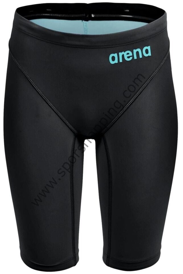 Arena B Powerskin Impulse Erkek Çocuk Yarış Mayosu – Siyah / Turkuaz Logo 008609100