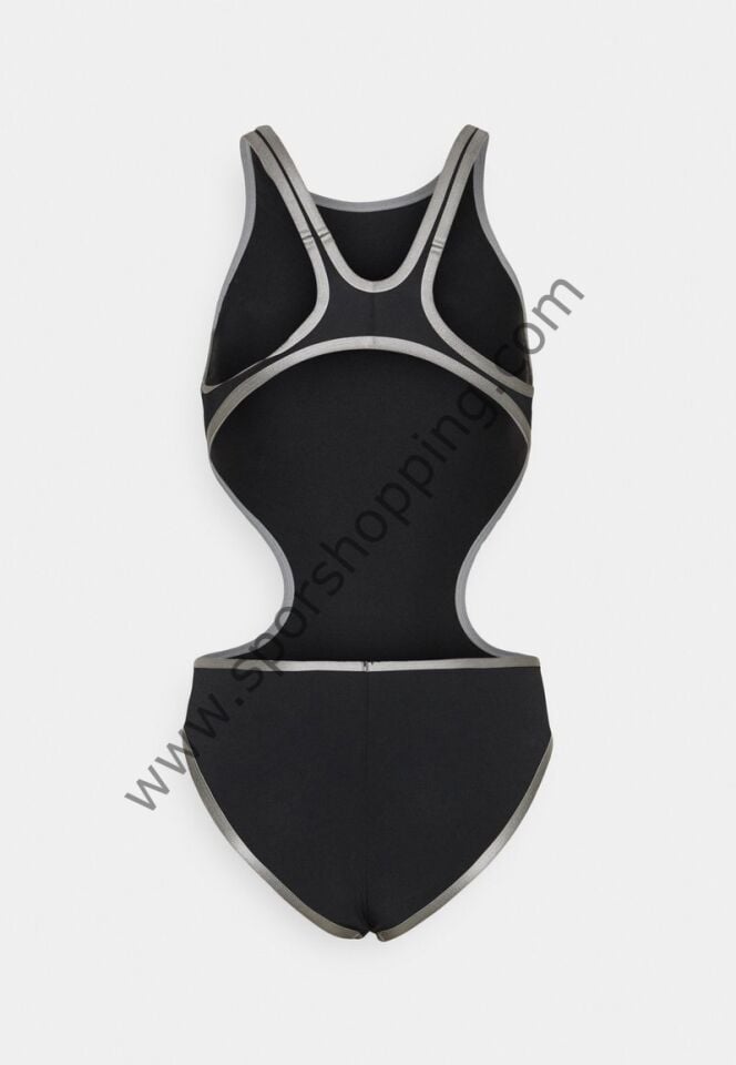 Arena One Biglogo One Piece Kadın Antrenman Mayosu – Siyah/Gri 001198611
