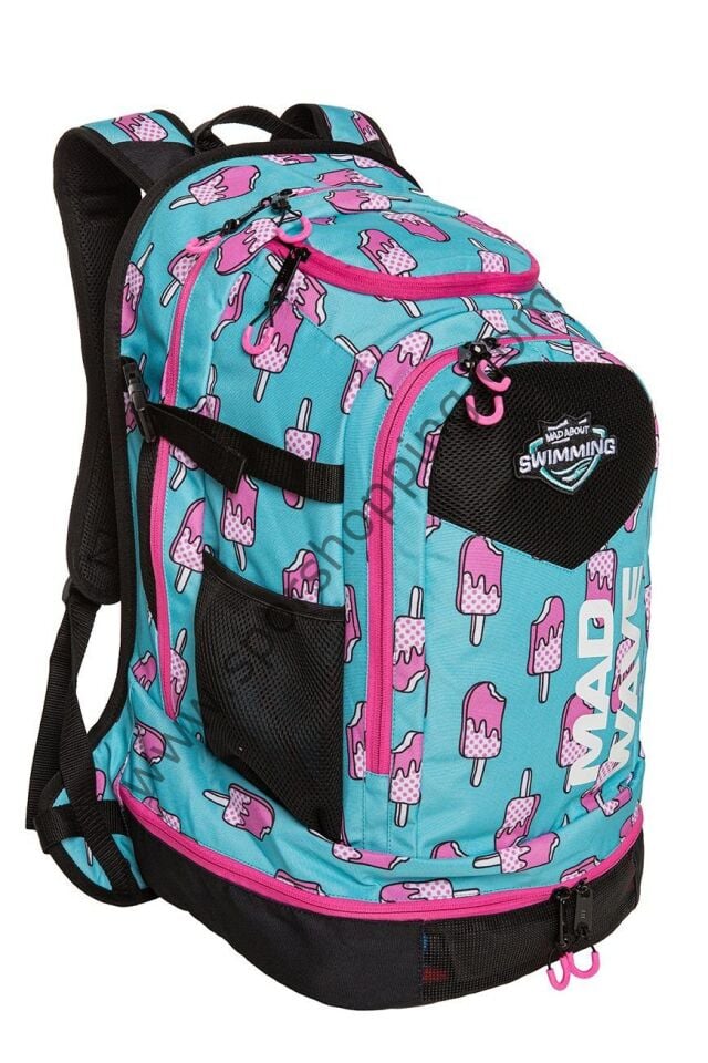 Mad Wave Lane 45L Sırt Çantası - Ice Cream Desenli, Sporcular İçin Profesyonel Çanta
