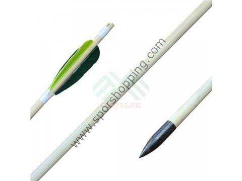 Fetih Ahşap Gezli Ok - 3 inc Tüy
